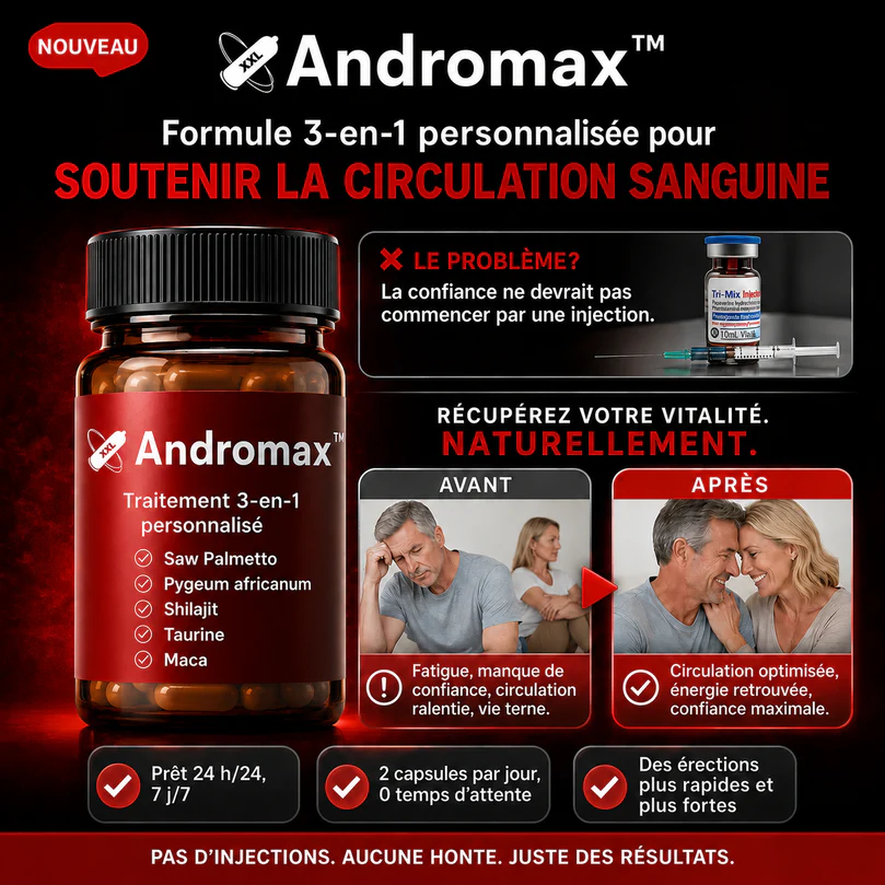 Produit Andromax™ — gélule de virilité